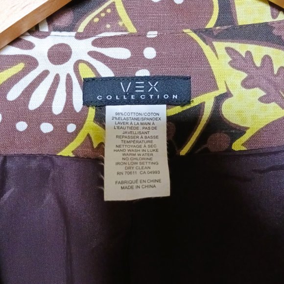 *SALE* NATURAL COTTON VEX Blazer muted tones 3/4 sleeve SZ 14 like new - Picture 7 of 10